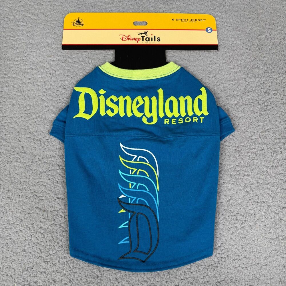 Disneyland Resort Dog Spirit Jersey Blue Size Small Disney Tails Pet Apparel NWT
